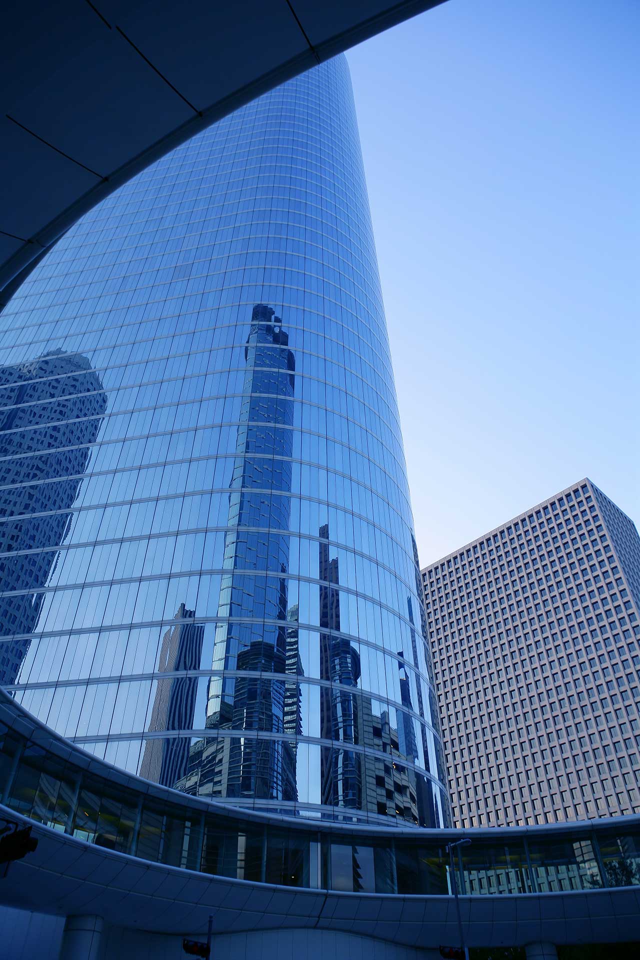 Modern skyscrapers and business buildings